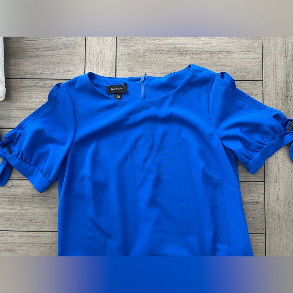 AB Studio blue midi dress